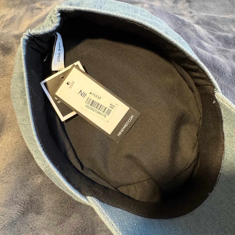 Denim Newsboy Cap from Nine West - Picture 4 of 4